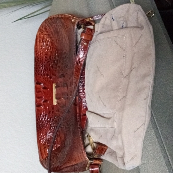 BRAHMIN "Johanna" Pecan Melbourne Medium Hobo Shoulder Bag Purse - Picture 9 of 14